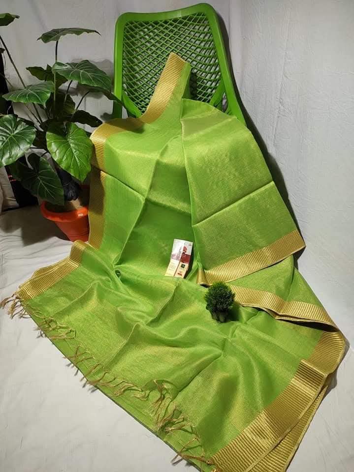 Pure 150 counts Tissue linen sarees