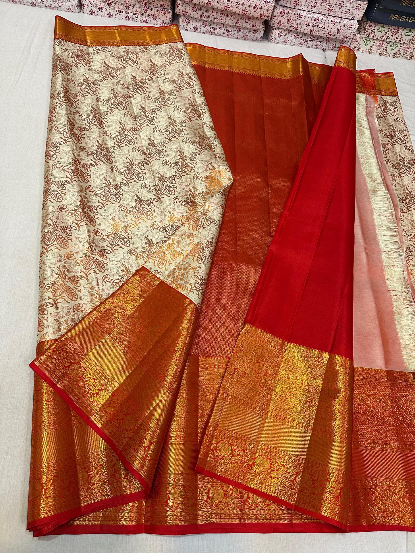 Pure kanchipuram bridal silk sarees