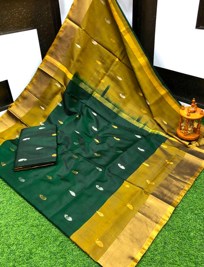 Uppada silk sarees with butti work