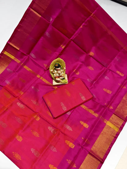 Uppada silk sarees with butti work