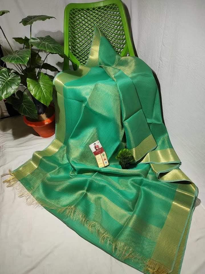 Pure 150 counts Tissue linen sarees