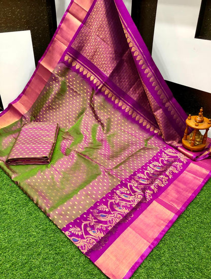Uppada silk Anchulatha border sarees