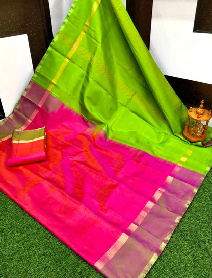 Uppada plain silk sarees