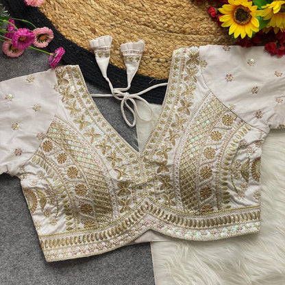 Apple cut embroidered readymade blouse