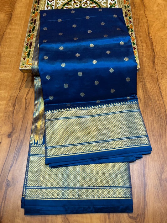 Blue kalanjali paithani sarees