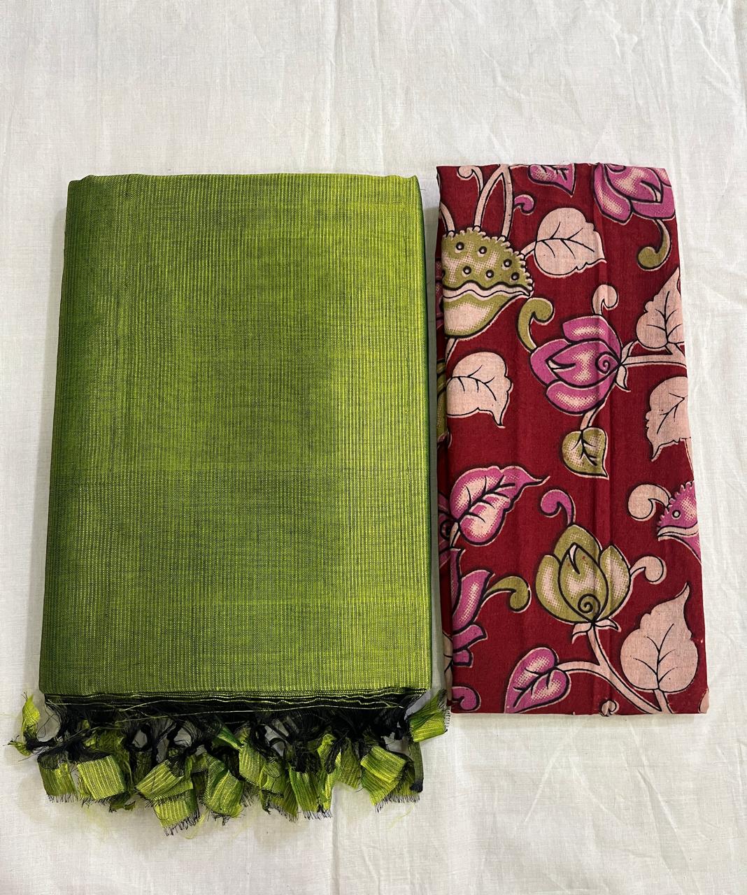 Plain Mangalagiri pattu silk sarees