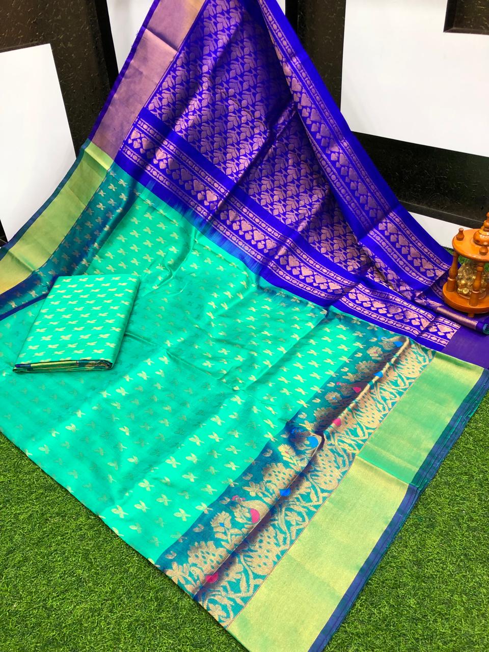 Uppada silk Anchulatha border sarees