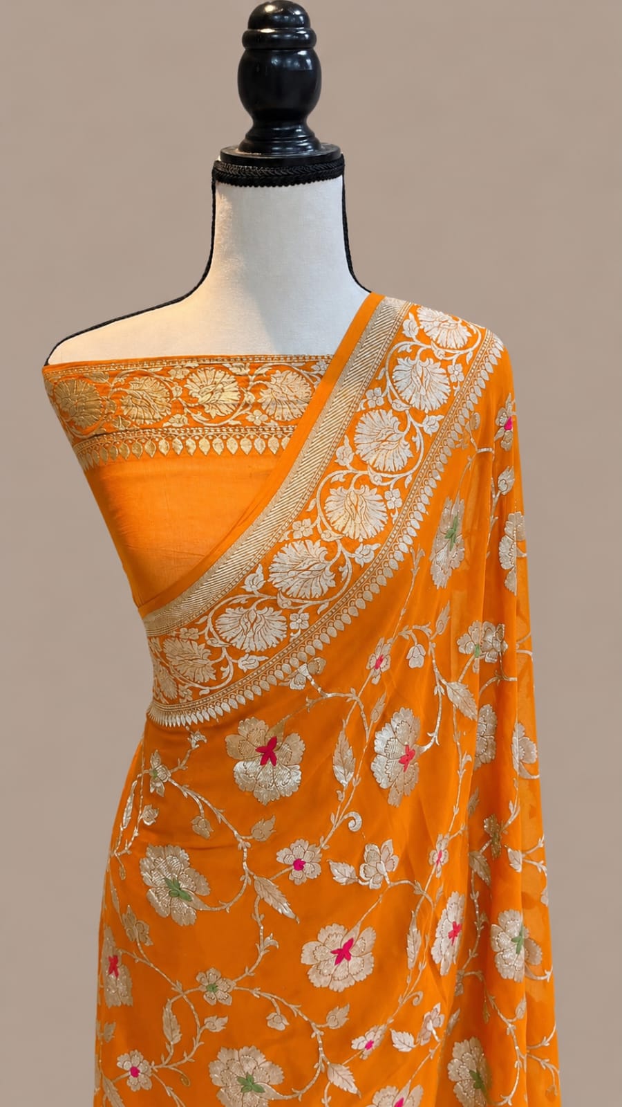 Banarasi semi pure silk georgette sarees