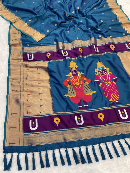 Vittala design Paithani Sarees