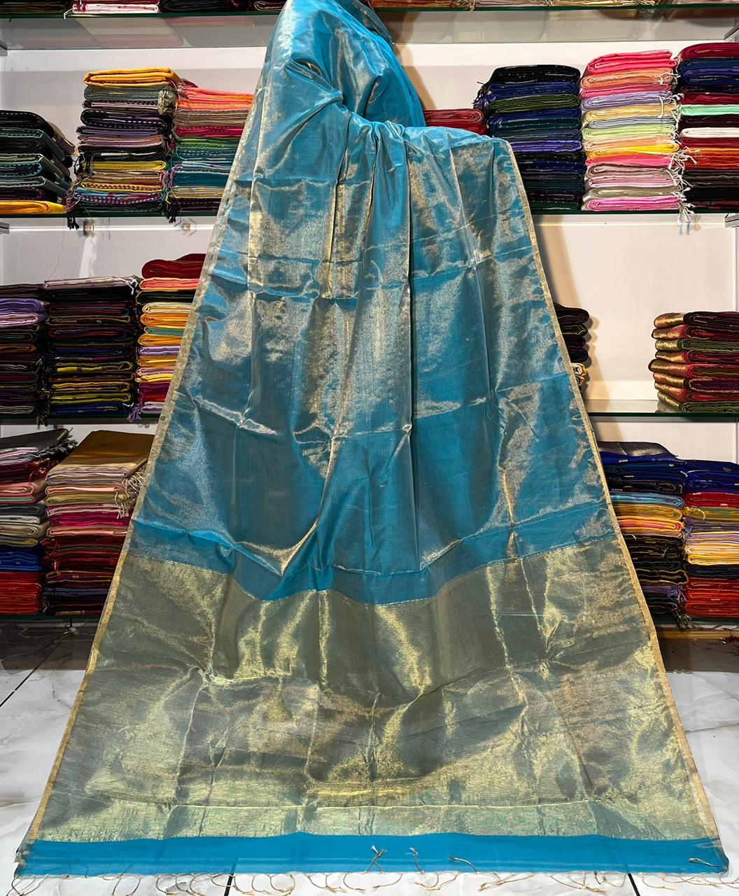 Maheshwari Handloom Tissue silk sarees