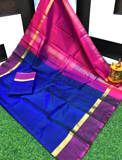 Uppada plain silk sarees