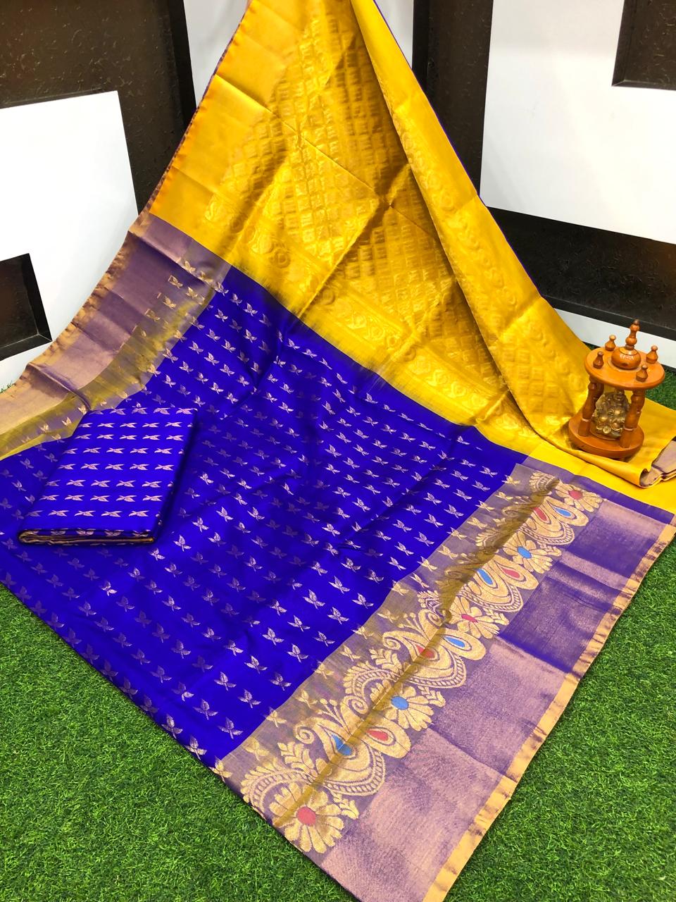 Uppada silk Anchulatha border sarees