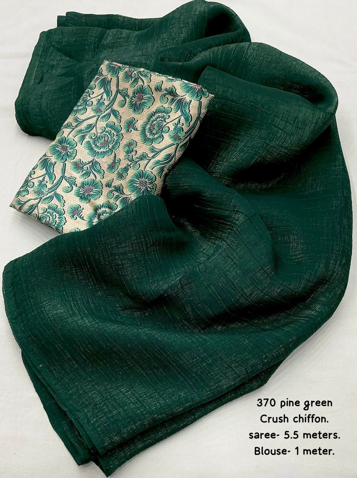 Crush chiffon sarees