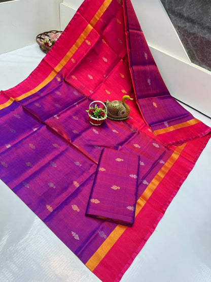 Uppada nakshatra butta sarees