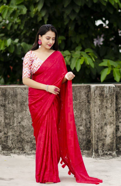 Bombay crepe silk sarees