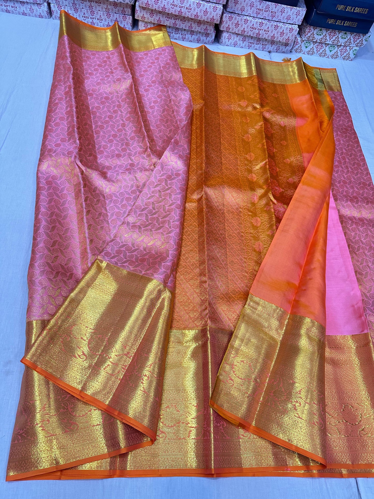 Pure kanchipuram wedding silk sarees