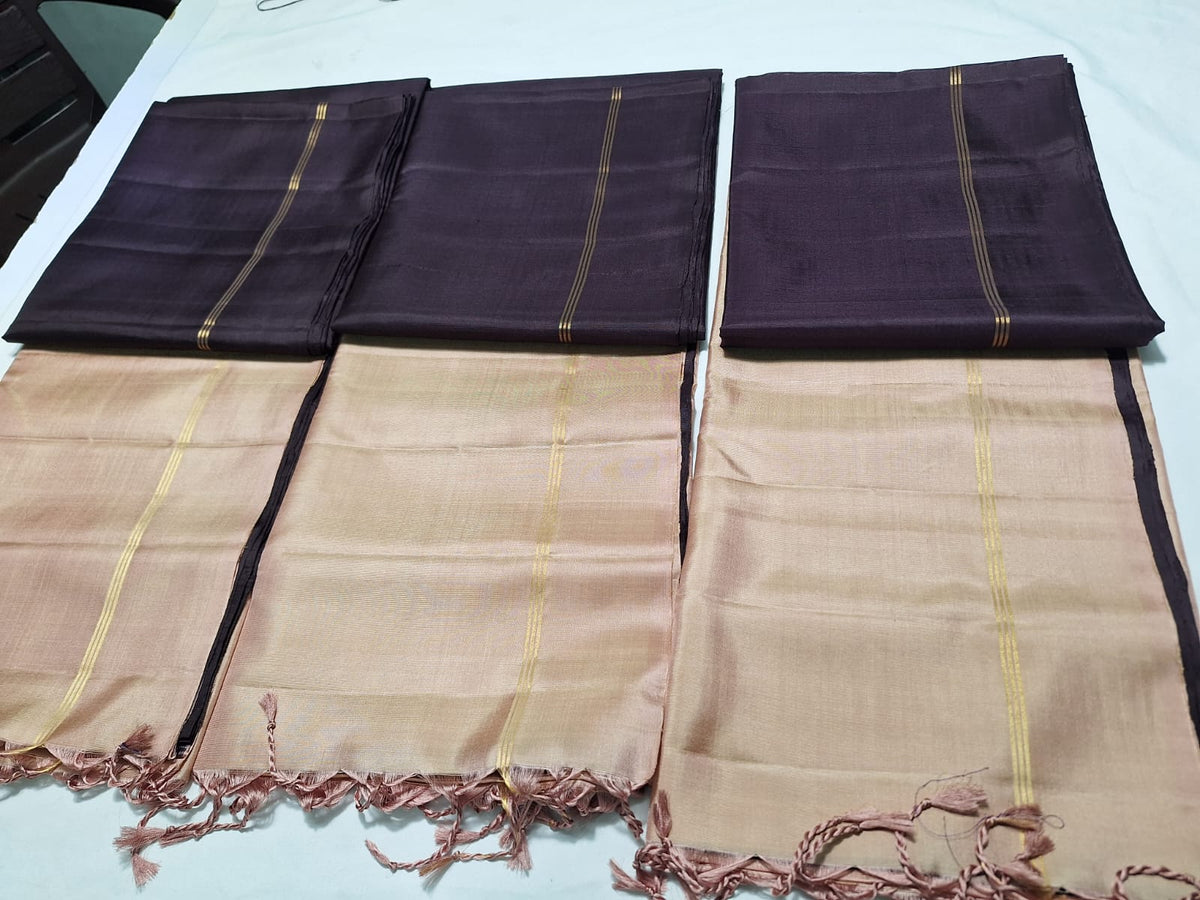 Pure kanchipuram plain silk sarees