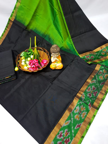 Uppada sarees with small pochampally border