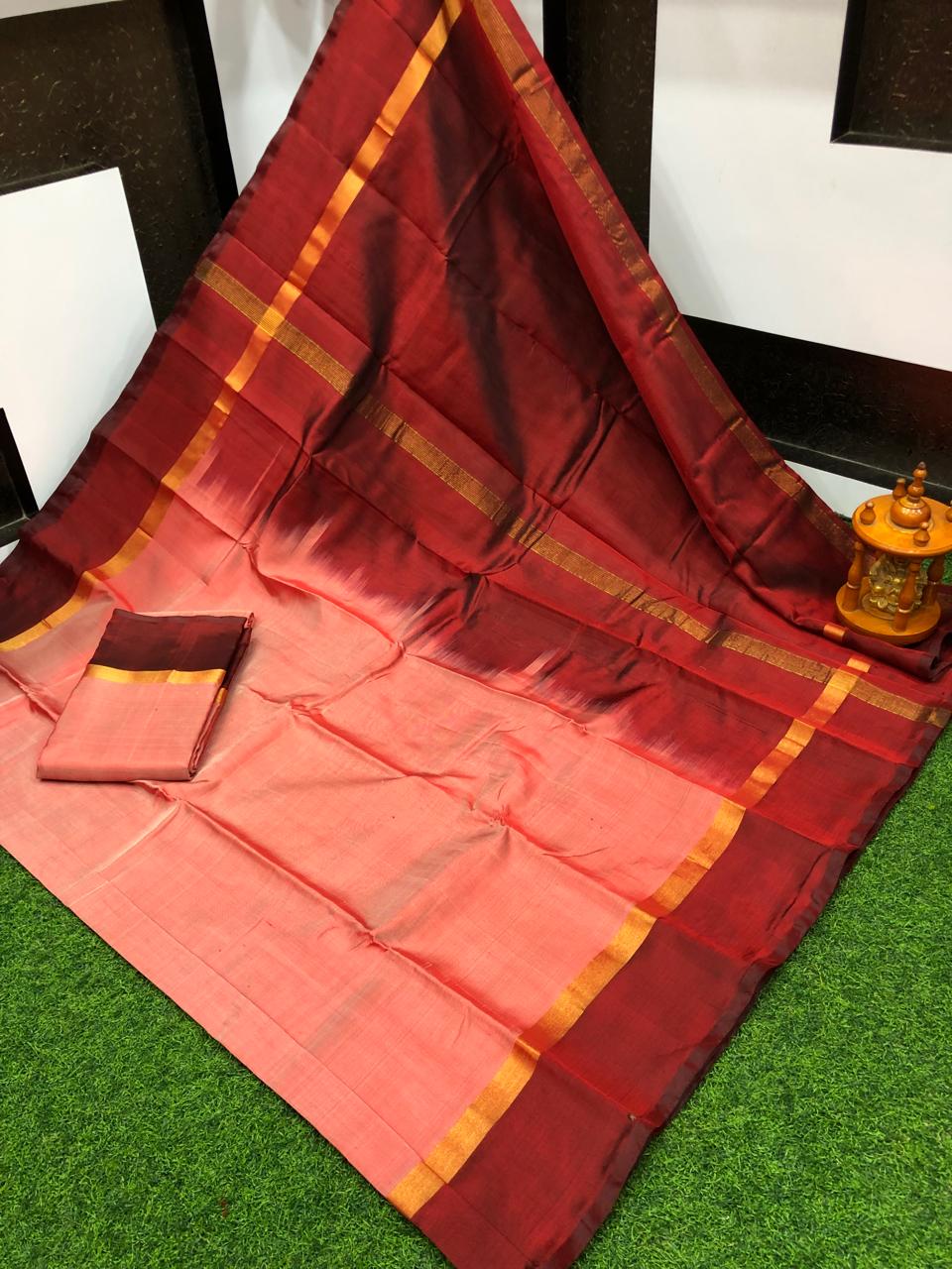 Uppada plain silk sarees