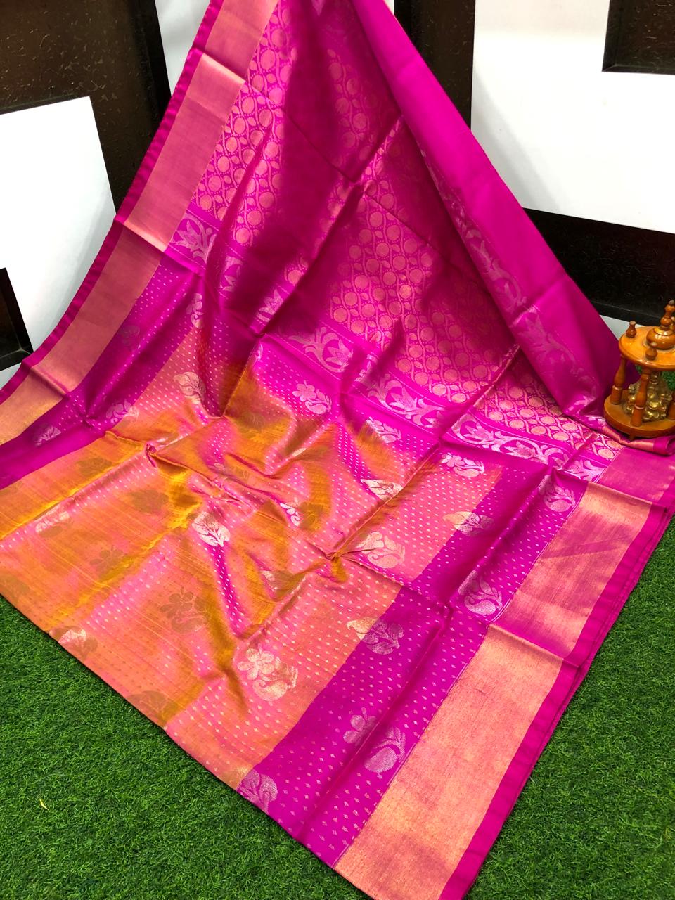 Uppada silk uppena all over sarees