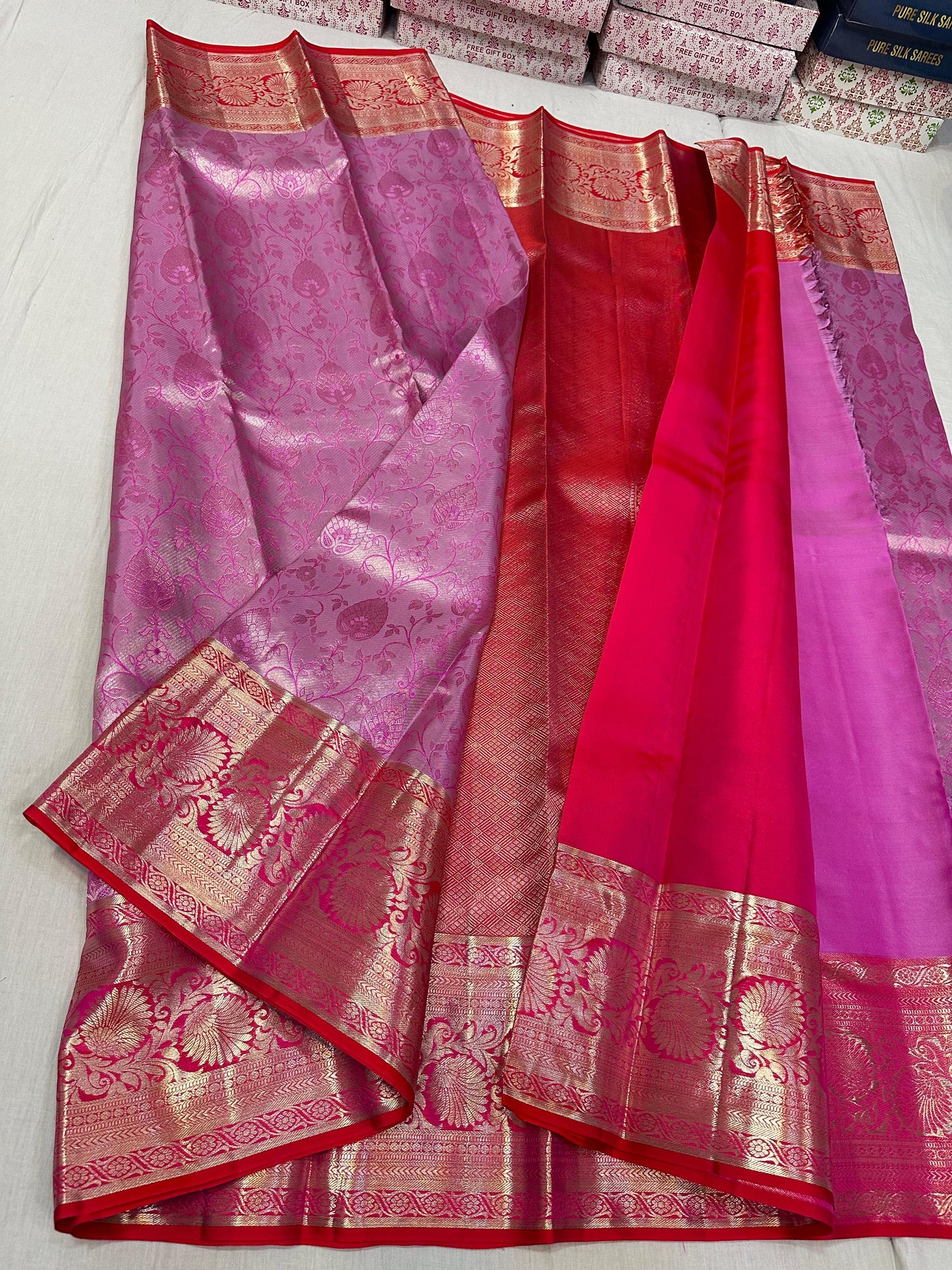 Pure kanchipuram wedding silk sarees