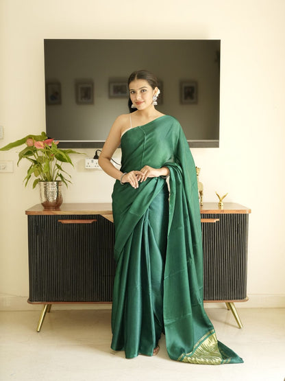 Plain katan soft silk cotton sarees
