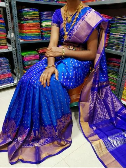 Uppada silk Anchulatha border sarees