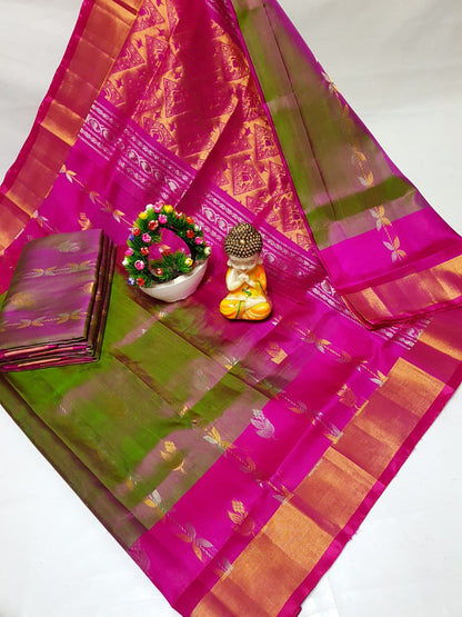 Uppada Butterfly butta silk sarees