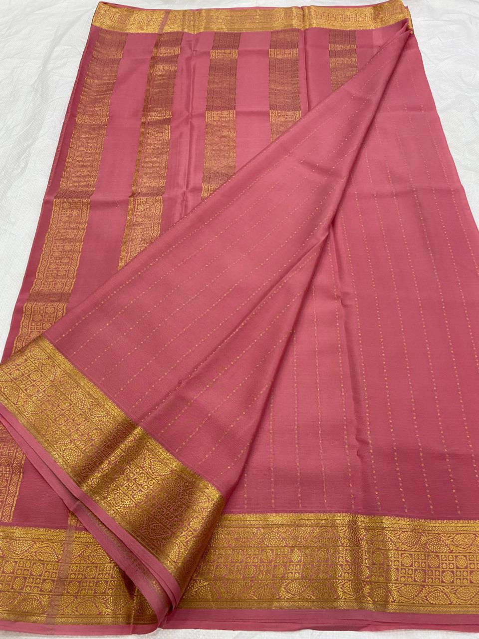 Pure Mysore silk KSIC thickness sarees