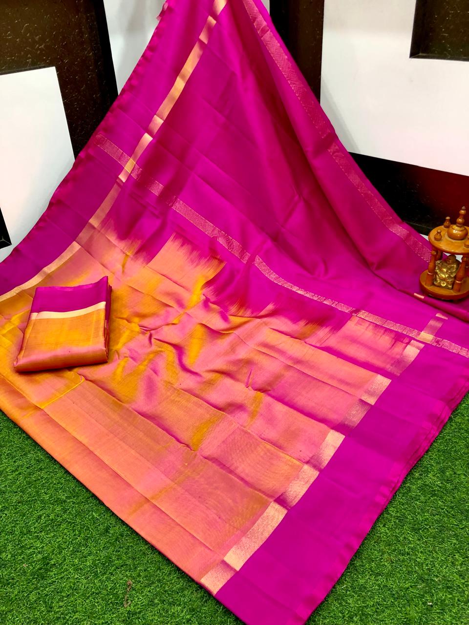 Uppada plain silk sarees