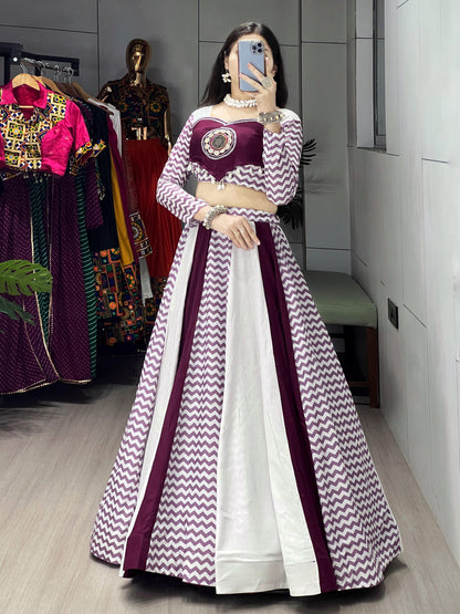Pure Rayon Cotton lehenga set