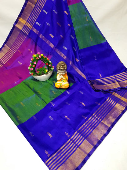 Uppada Tricolour silk sarees