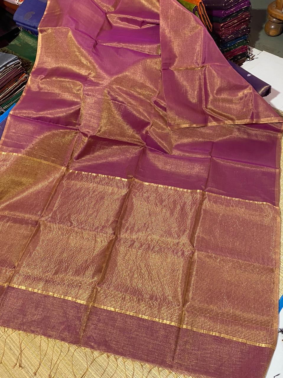 Maheshwari Handloom Tissue silk sarees