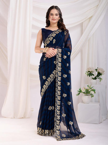 Leheriya Georgette sarees