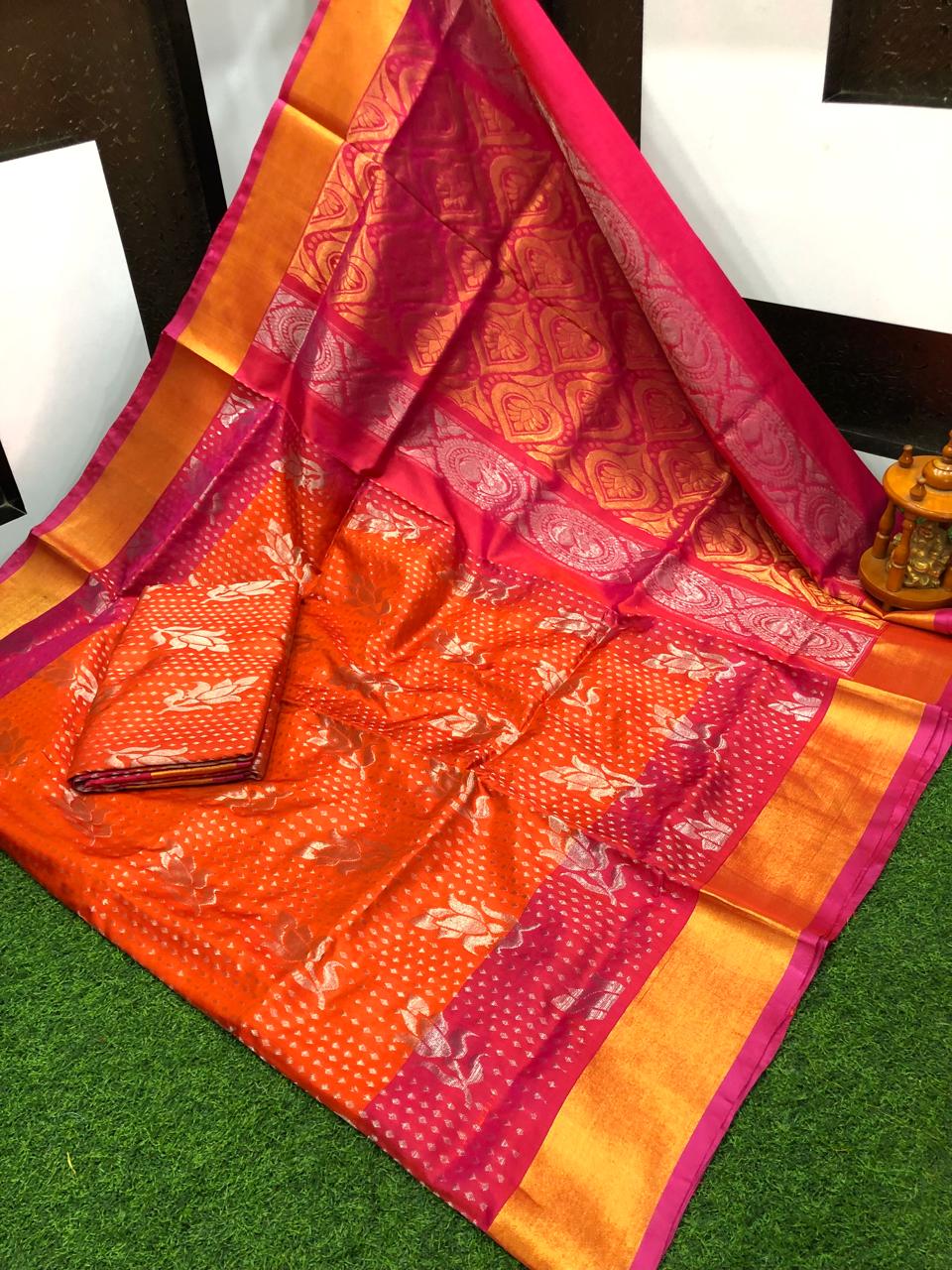 Uppada silk uppena all over sarees