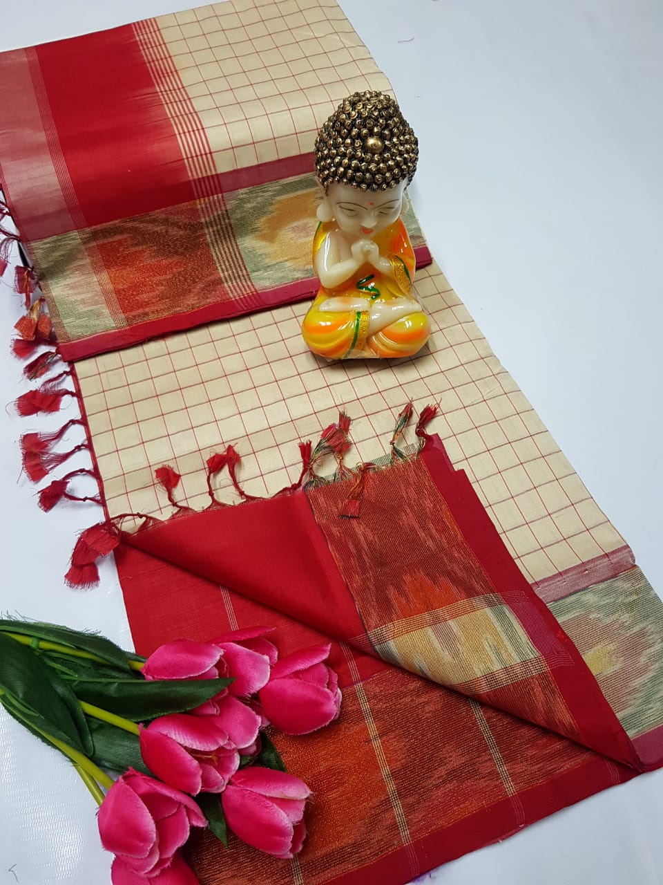 Uppada Tripura silk checks sarees