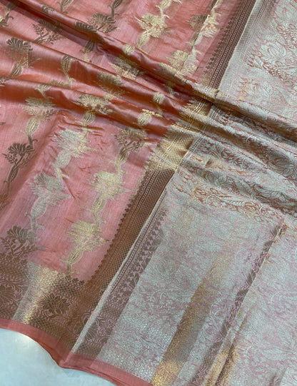 Semi Banarasi Georgette warm silk sarees