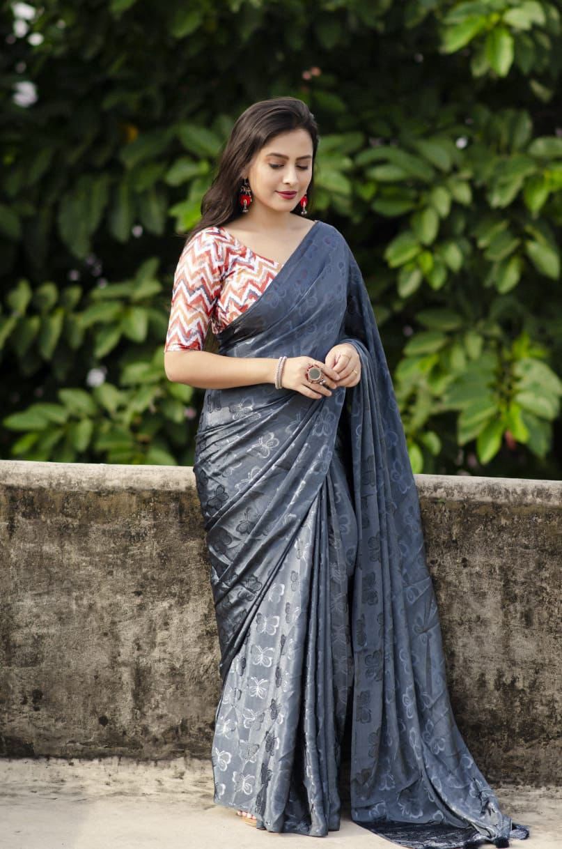 Bombay crepe silk sarees
