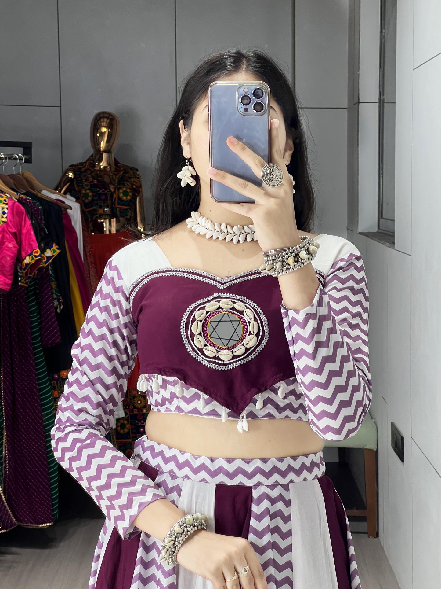 Pure Rayon Cotton lehenga set