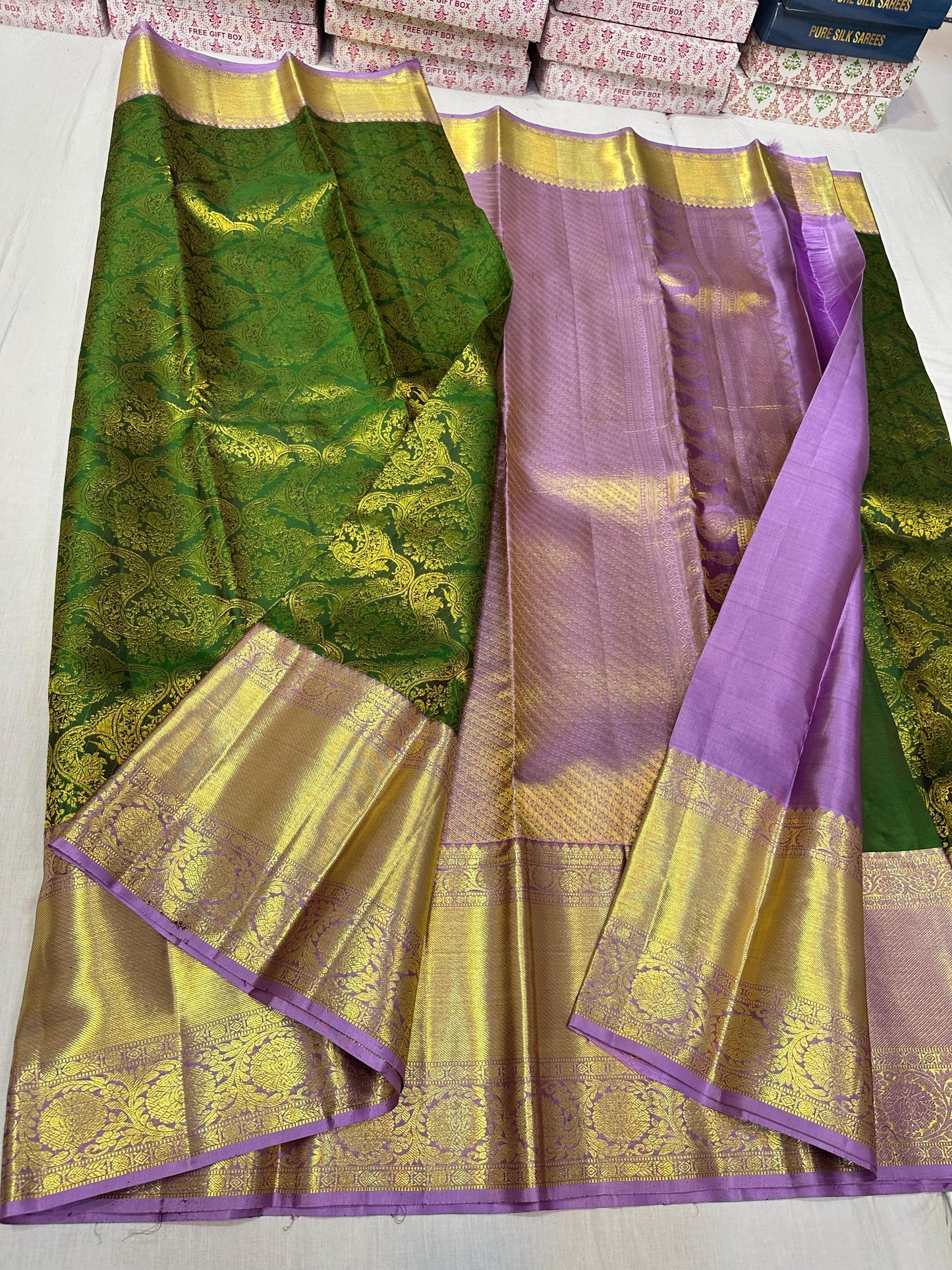 Pure kanchipuram wedding silk sarees