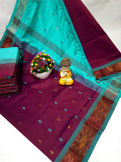 Tripura silk Nakshatra butta sarees