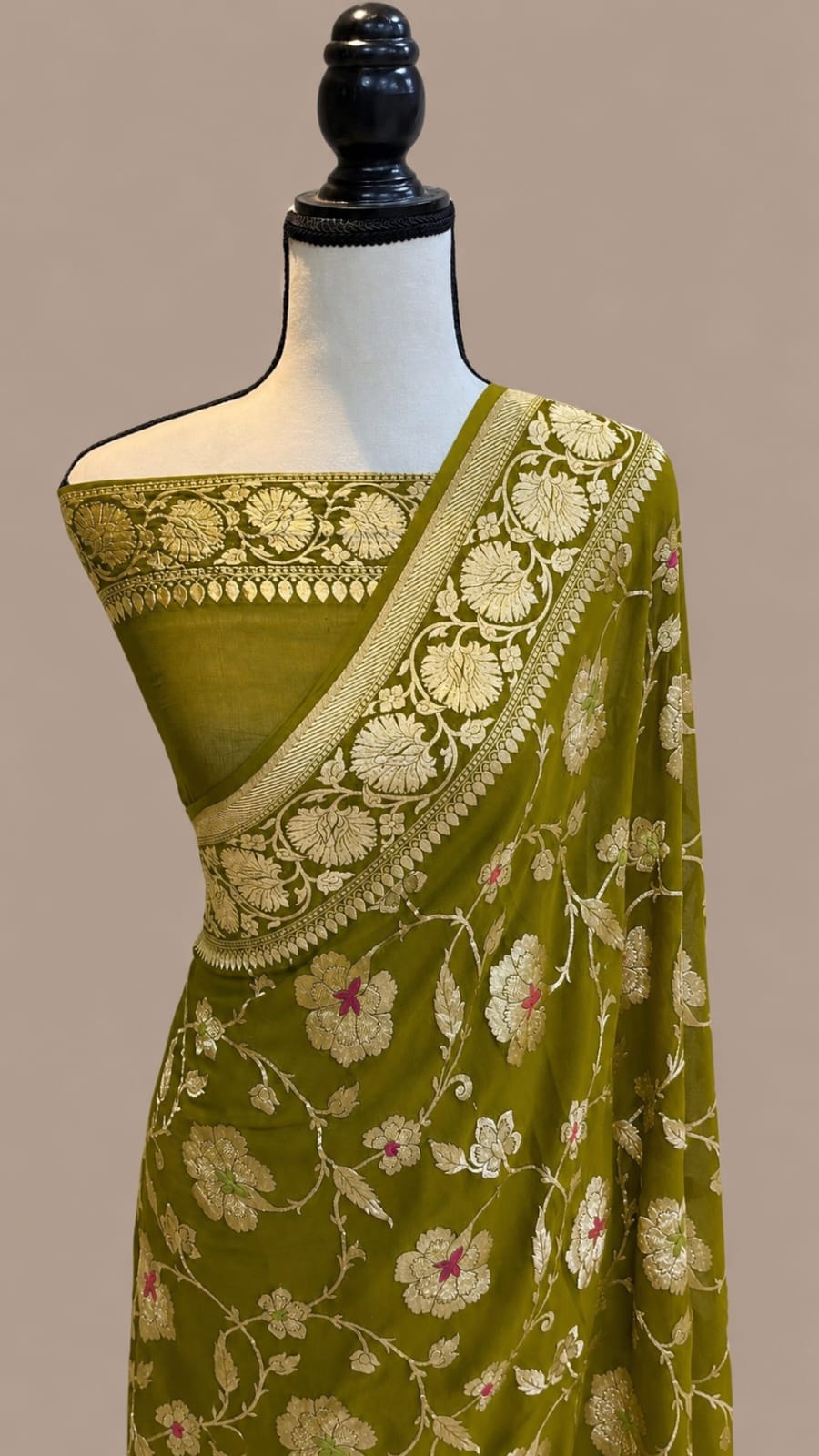 Banarasi semi pure silk georgette sarees