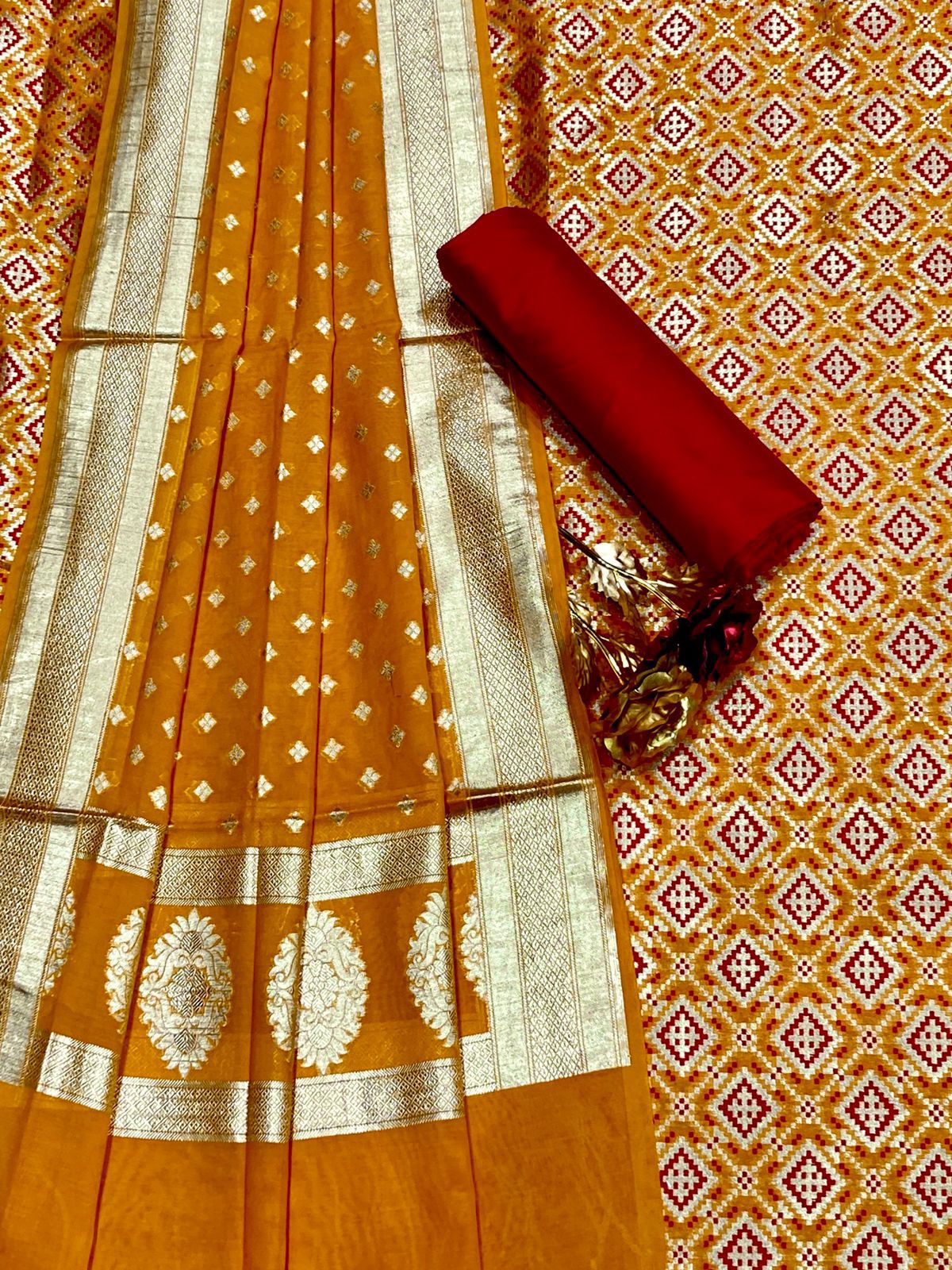 Handloom Banarasi silk suit