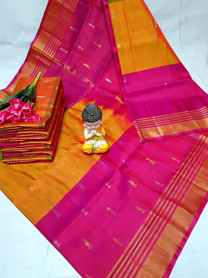 Uppada Tricolour silk sarees