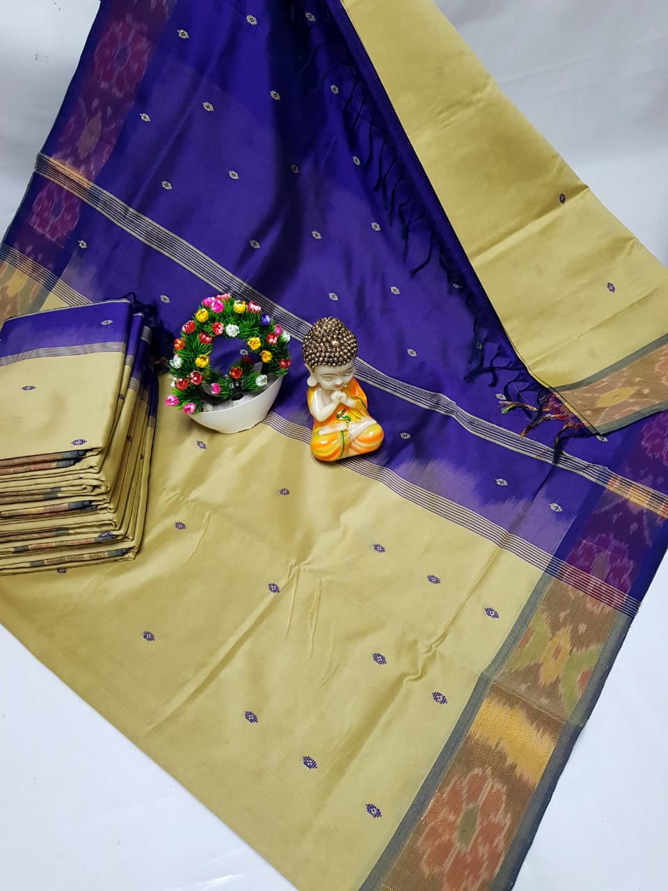 Tripura silk Nakshatra butta sarees