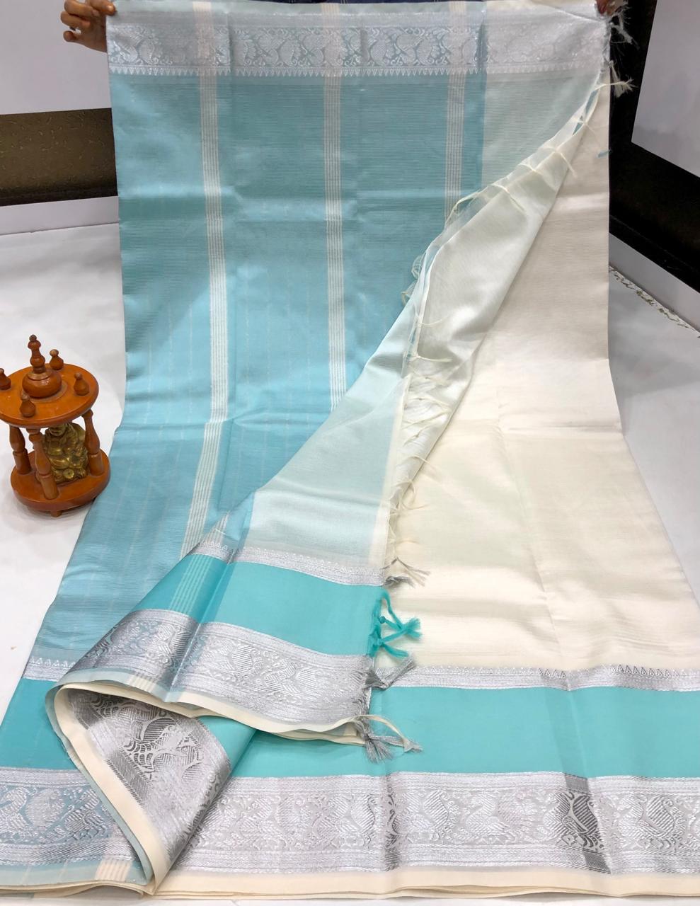 Mangalagiri silk with kanchi border