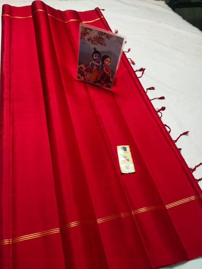 Pure kanchipuram plain soft silk sarees