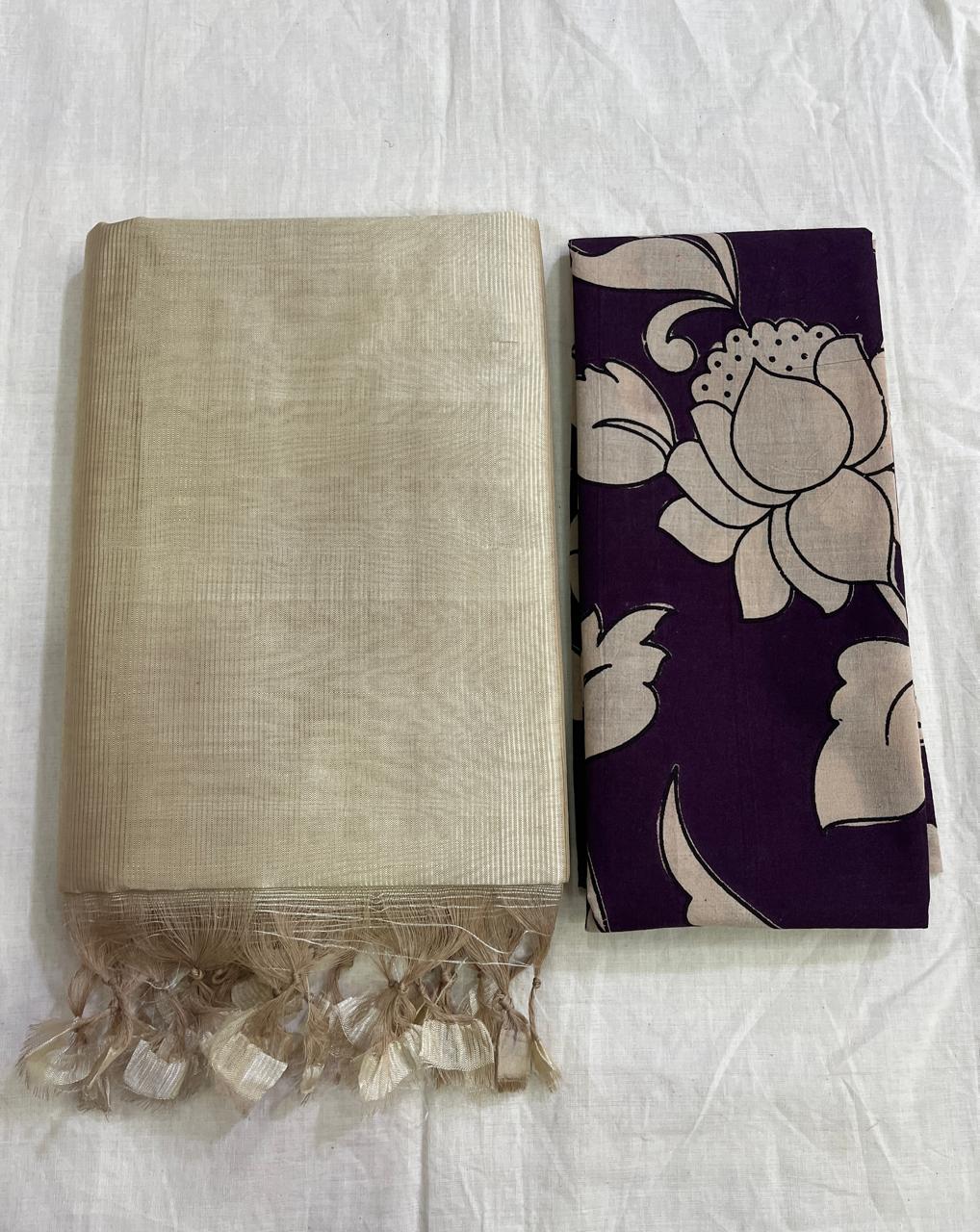 Plain Mangalagiri pattu silk sarees