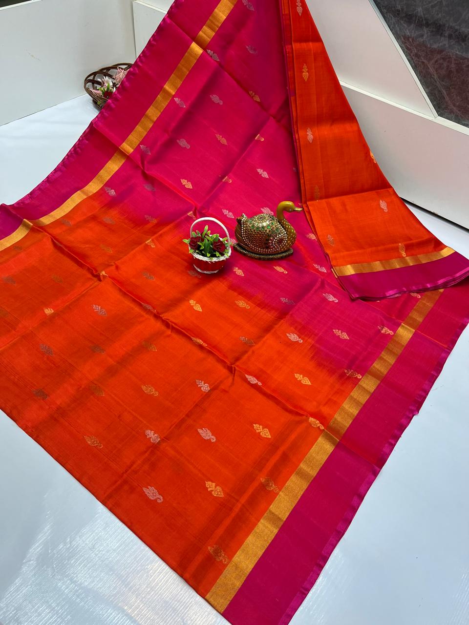 Uppada nakshatra butta sarees