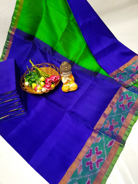 Uppada sarees with small pochampally border